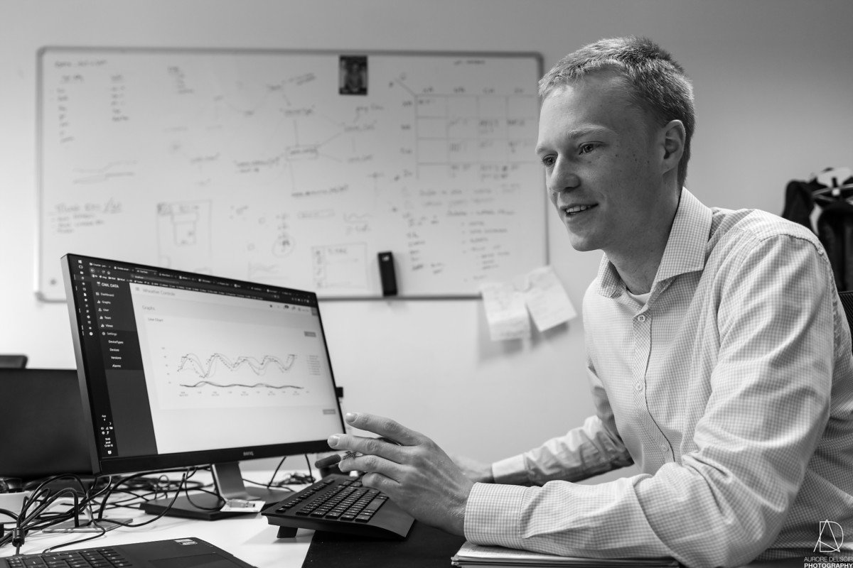 Jean-Vital Durieu, Atheris Services, Internet des Objets, Portrait en situation, Louvain-La-Neuve 2018.