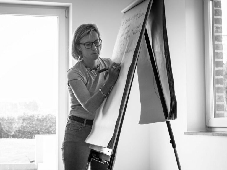 Carine_Deville_par Aurore_Delsoir_Portrait_d_entrepreneur_ Flexi HR, Carine Deville en formation, Namur mai 2018