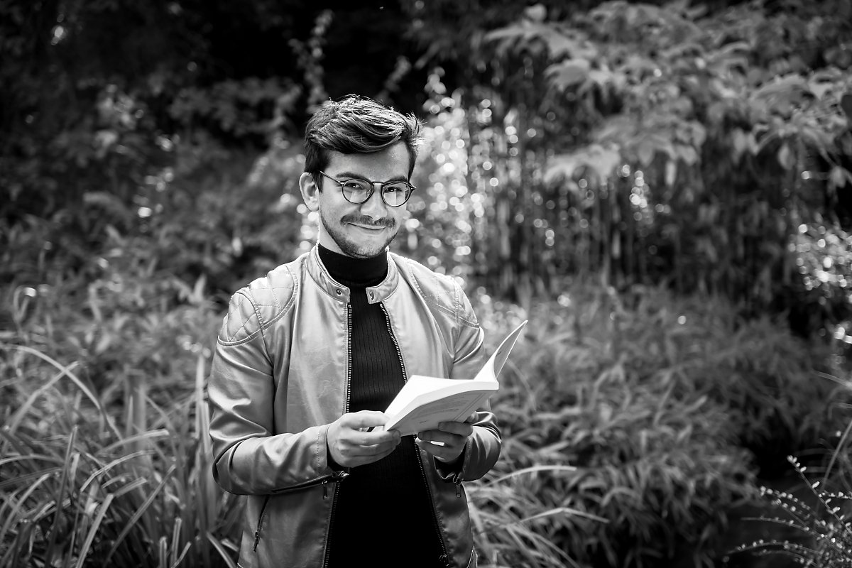 Portrait de François Coune, Le livreur de mots, Septembre 2018, Parc Ten Bosch, Bruxelles,