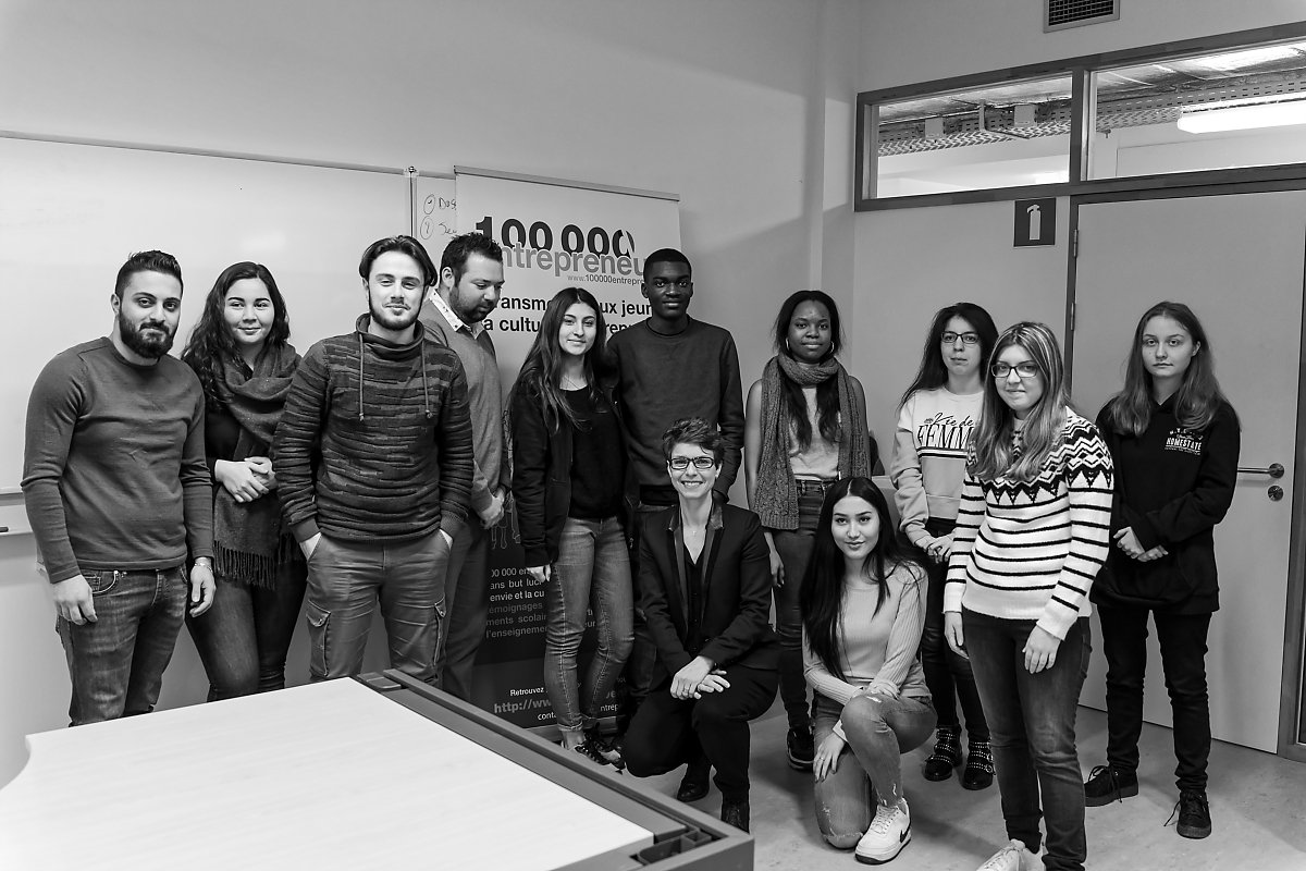 Un échange avec des jeunes étudiants et l'ASBL 100000 entrepreneurs  Belgique - Aurore Delsoir