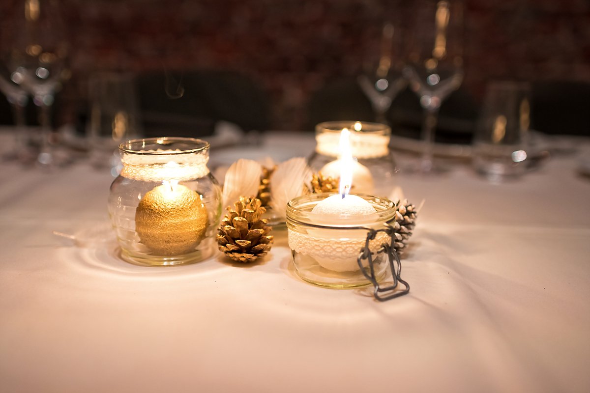 Décoration de table, mariage d'hiver, Aurore Delsoir photographe de mariage