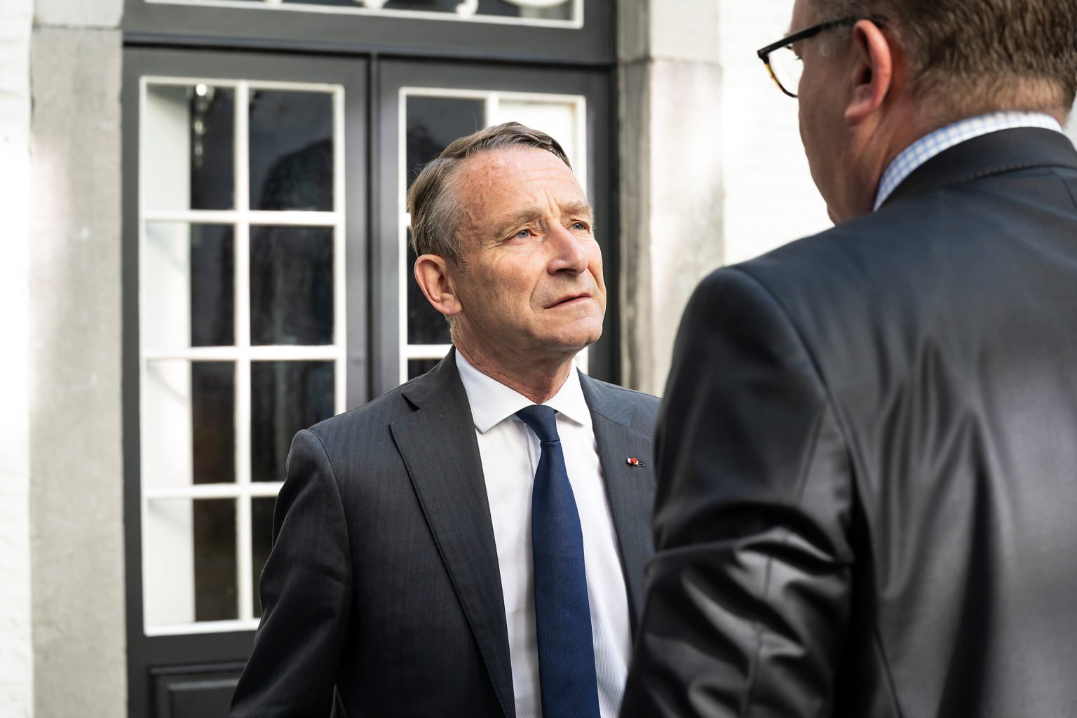 Pierre de Villiers en conversation avec Henri F. Prévost, Matinée conférence avec Pierre de Villiers, organisée par BSPK au Faubourg Saint-Martin, 21-06-2019, par Aurore Delsoir Photographe d'entreprise