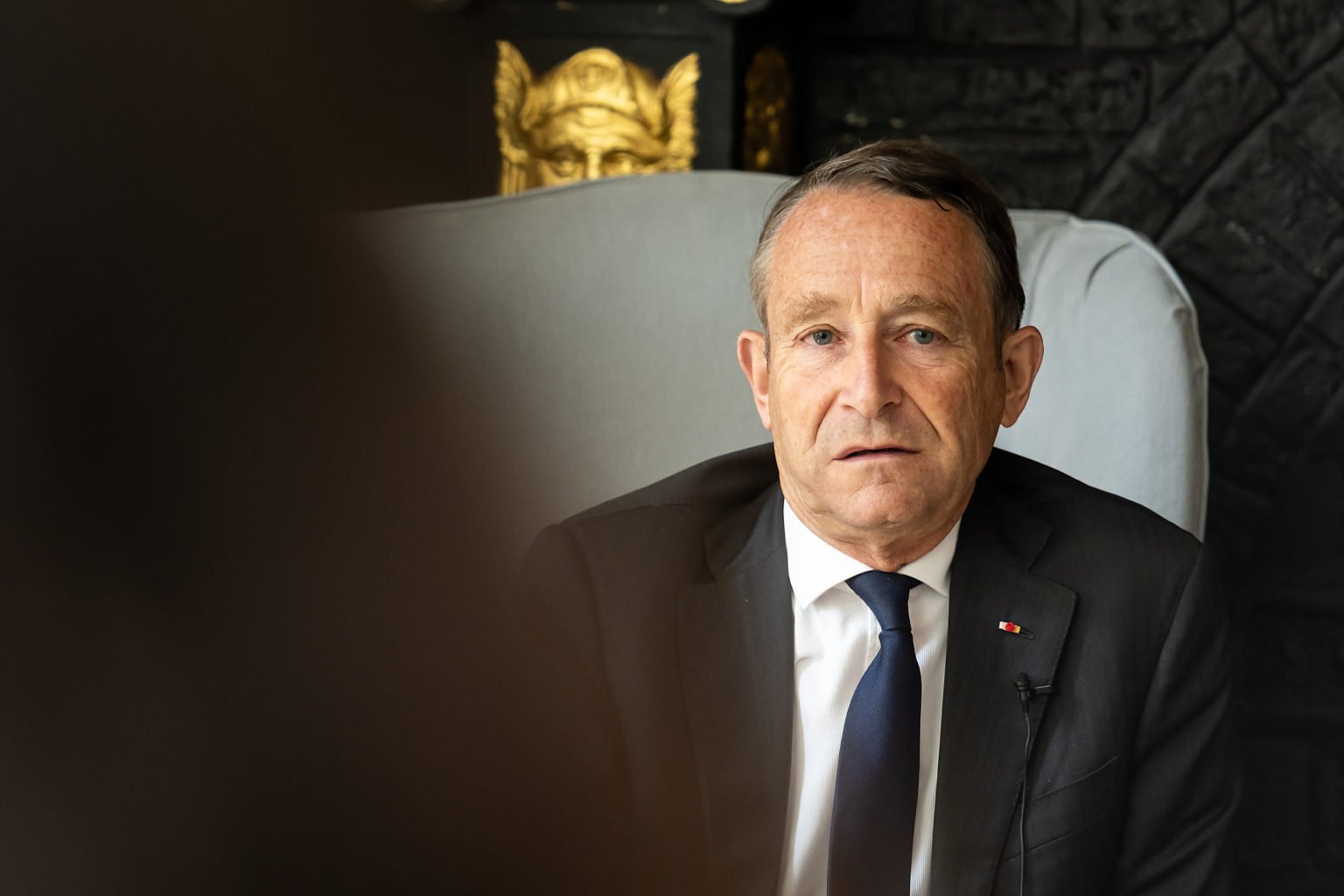 Portrait de Pierre de Villiers, Matinée conférence avec Pierre de Villiers, organisée par BSPK au Faubourg Saint-Martin, 21-06-2019, par Aurore Delsoir Photographe d'entreprise