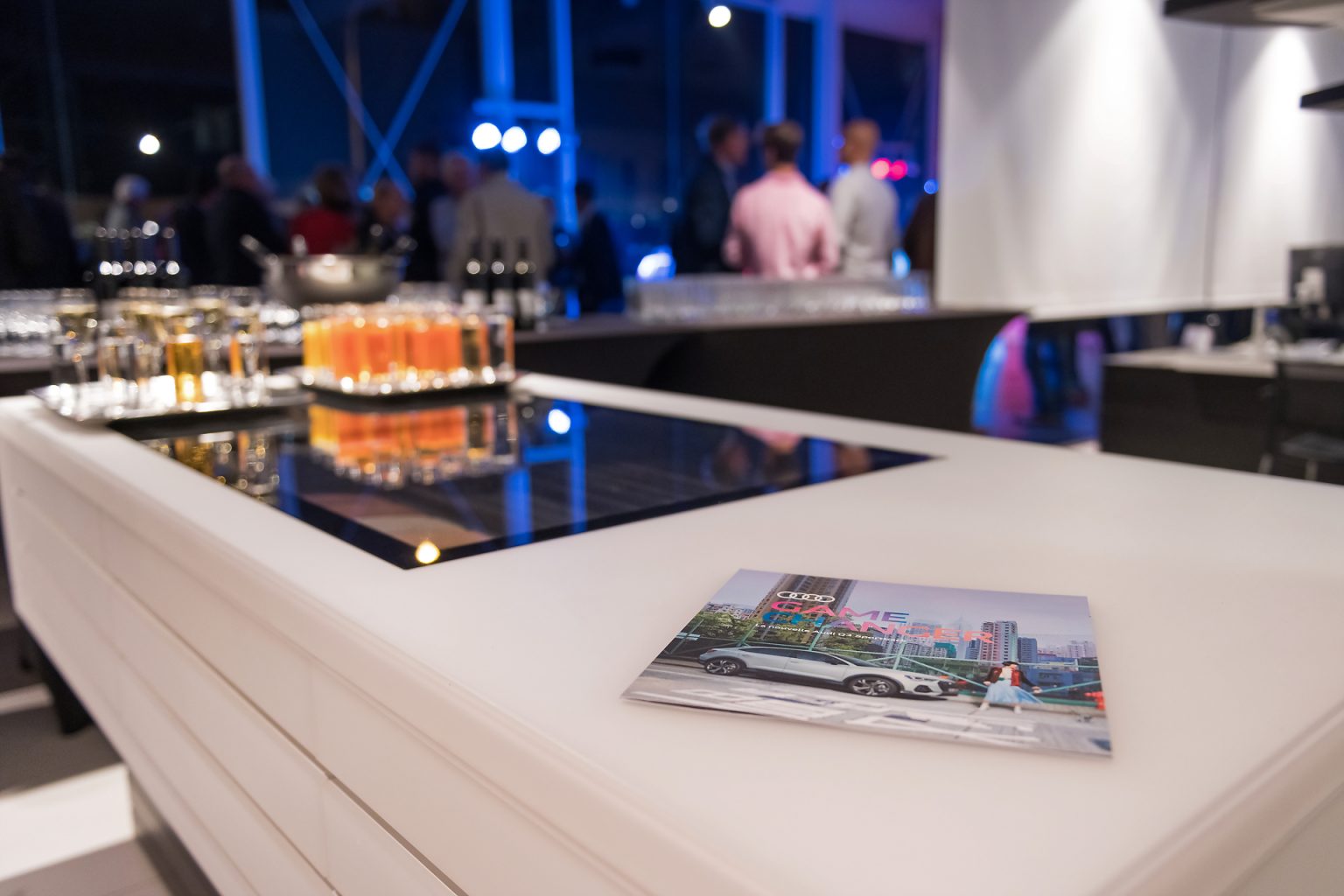 Détail de la réception, Audi Night 2019, Audi SAWA Center Waterloo par Aurore Delsoir photographe corporate