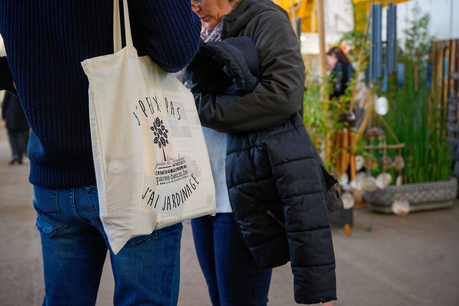 "J'peux pas , j'ai jardinage" au Salon Bati BW, reportage événementiel par Aurore Delsoir Photographe