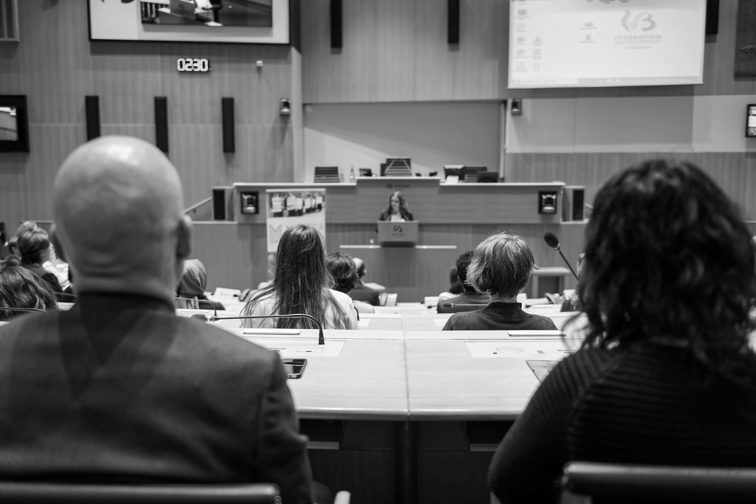 Détail du Parlement Fédération Wallonie-Bruxelles, Proclamation du Master de spécialisation en études de genre 2019 par Aurore Delsoir Photographe corporate