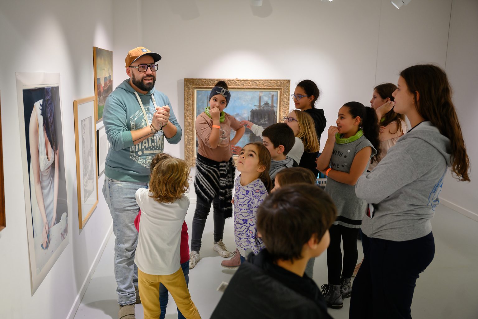 Atelier du musée BPS22 lors des après-midi de l'Université des Enfants de Charleroi, par Aurore Delsoir Photographe Corporate