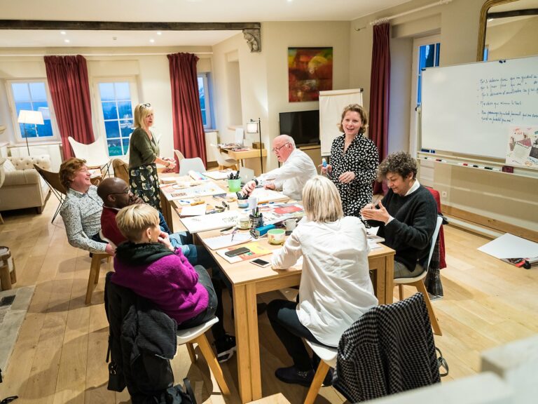 Travail de groupe lors de la formation FlexiRH "Bâtissez votre équipe"photo par Aurore Delsoir