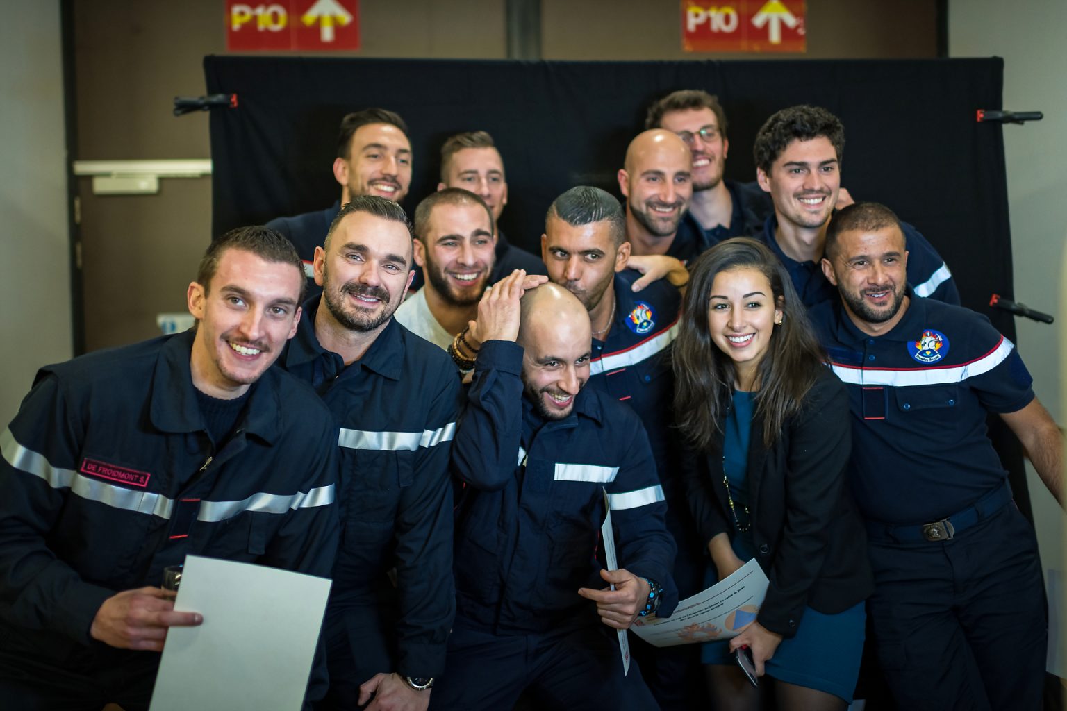 Diplômés Sapeurs Pompiers, Remise diplômes Brusafe.Brussels 2019 par Aurore Delsoir Photographe corporate