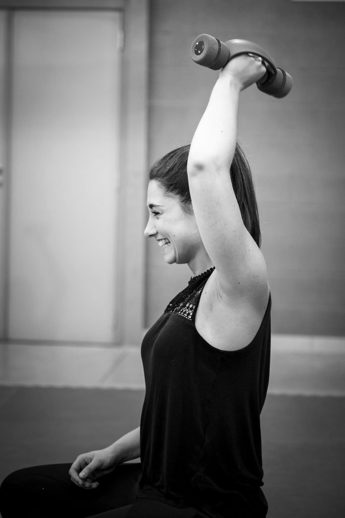 Séance de sport avec haltères, CISC, Aurore Delsoir Photo