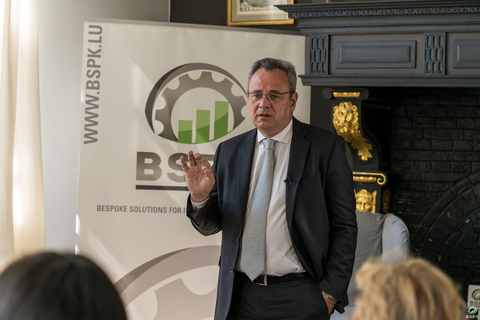 Frédéric Pierucci lors de la conférence de presse BSPK "Les rencontres du manager 2020", par Aurore Delsoir Photographe d'entreprise