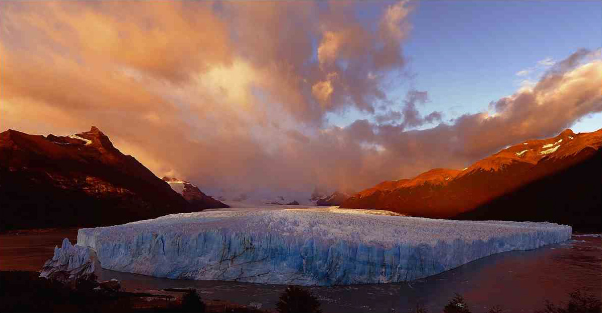 Perito Moreno soleil couchant